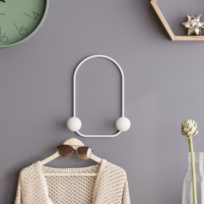 Wallity Frog-B Gancho de Pared Metálico Blanco Wallity Frog-B Gancho de Pared Metálico Blanco